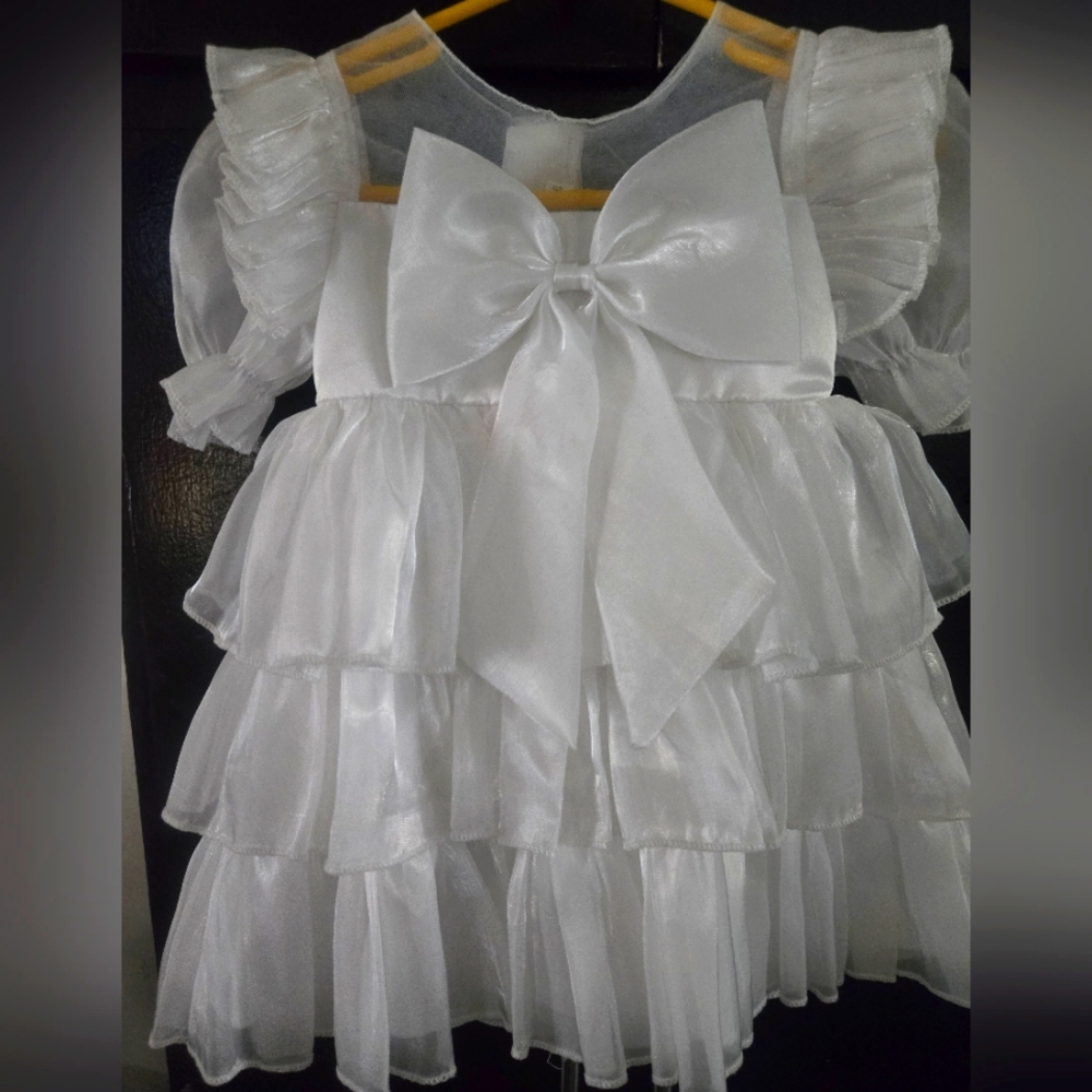 Size 18-24 months white dress.